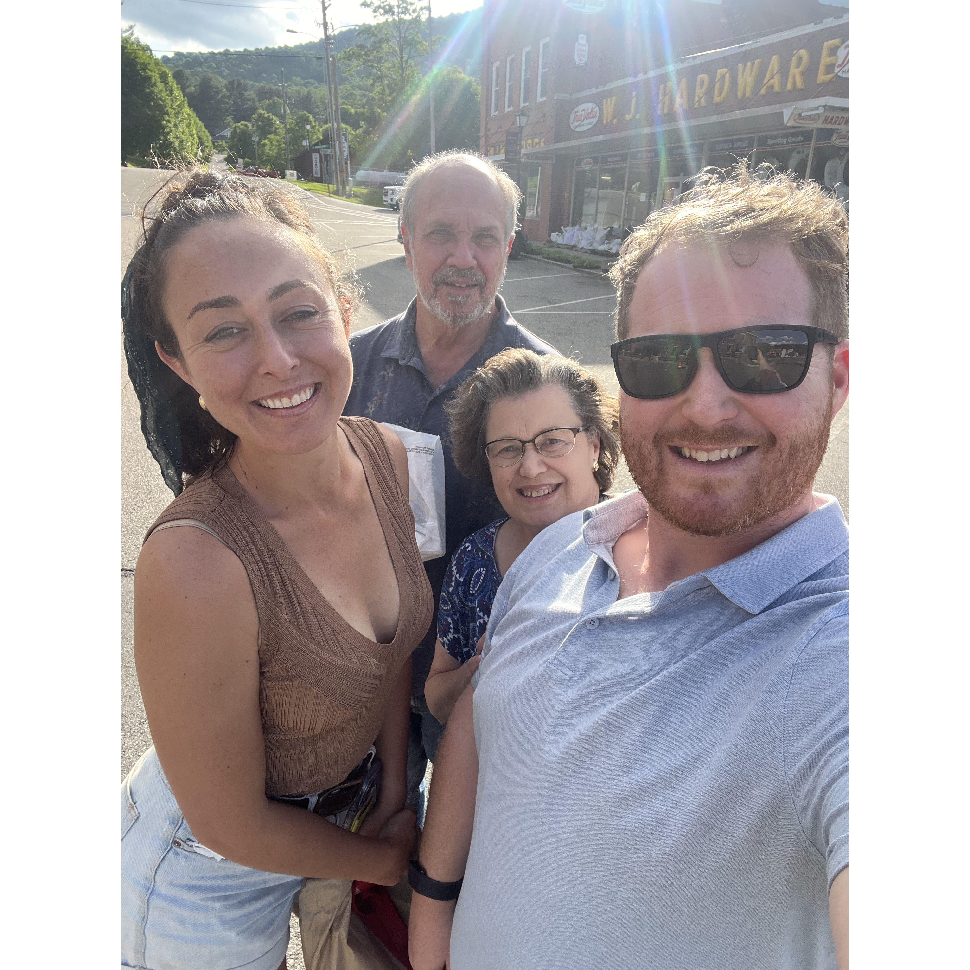 with Richards family I'm the mountains