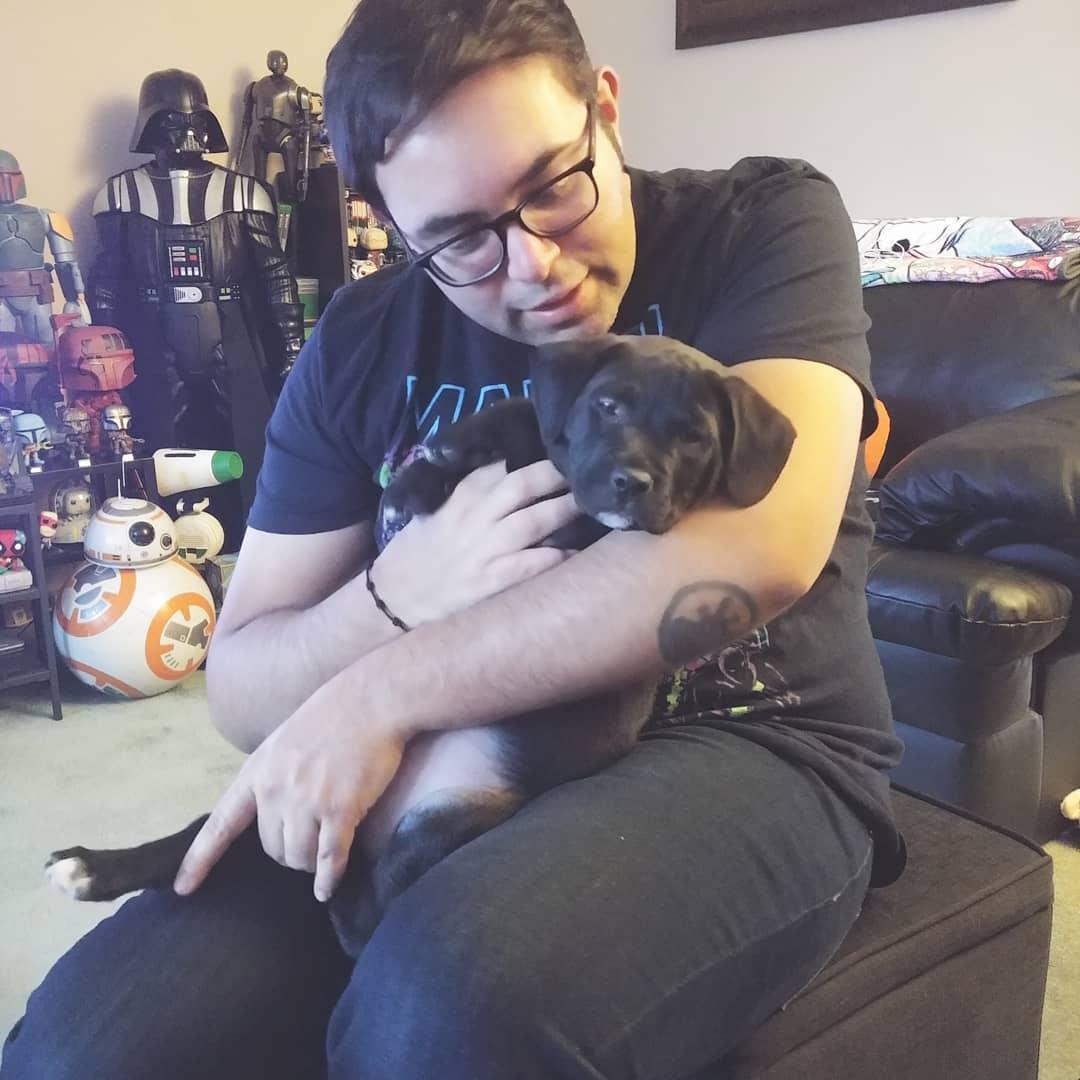 Dante and his dad when he was just a pup! December 2019