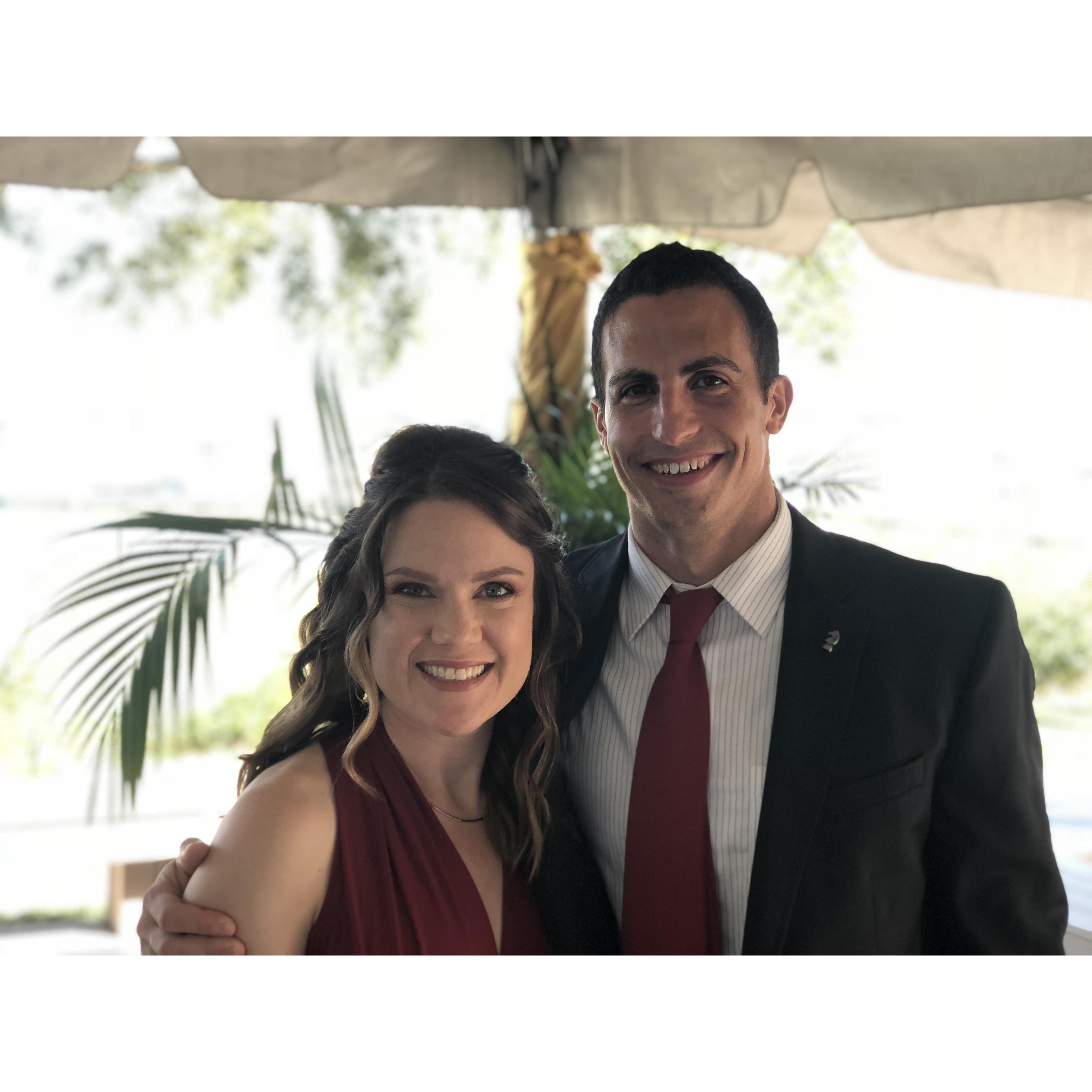 At Phil and Anne's wedding