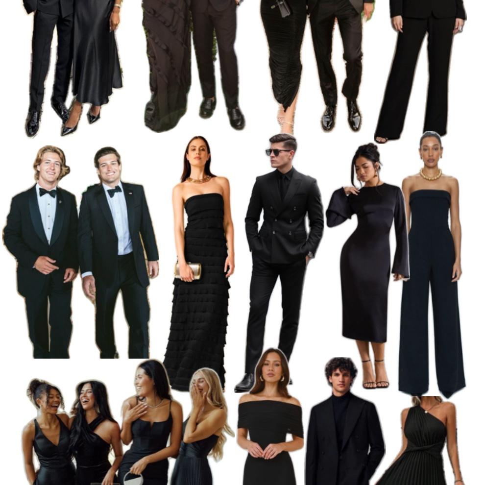 Here’s an example of wedding guest attire!