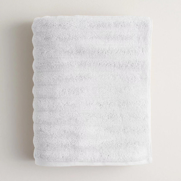 Sonoma Goods For Life® Quick Dry Ribbed Cotton Bath Towel, Bath Sheet, Hand Towel or Washcloth - White, BATH SHEET