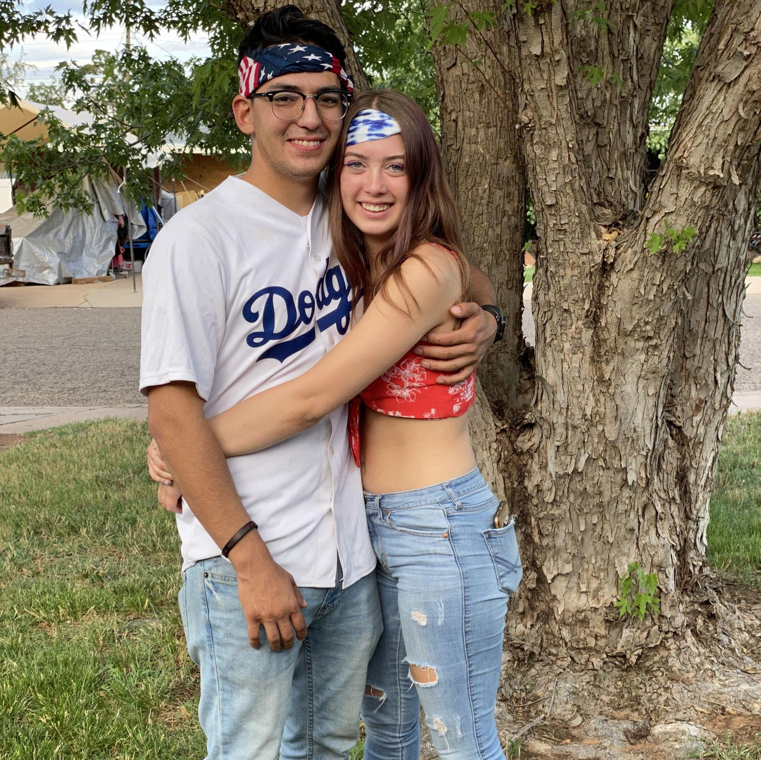 First fourth of July. July, 2020 (We look so young!)