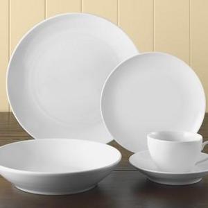 Pillivuyt Coupe Porcelain Salad Plates - set of 4