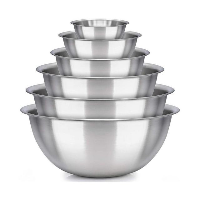 HomeIT Stainless Steel 6-Pc. Mixing bowls
