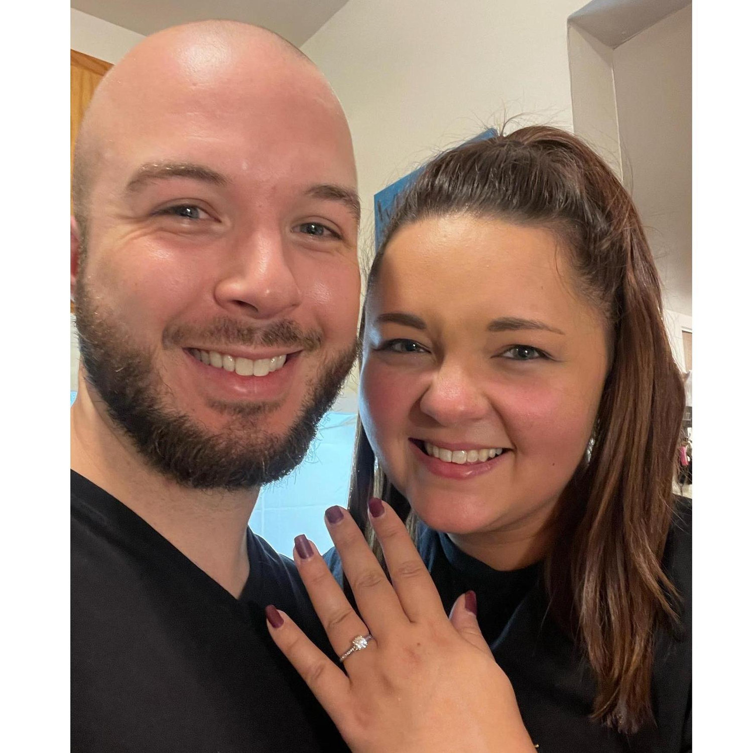 Right after Nick proposed!!!