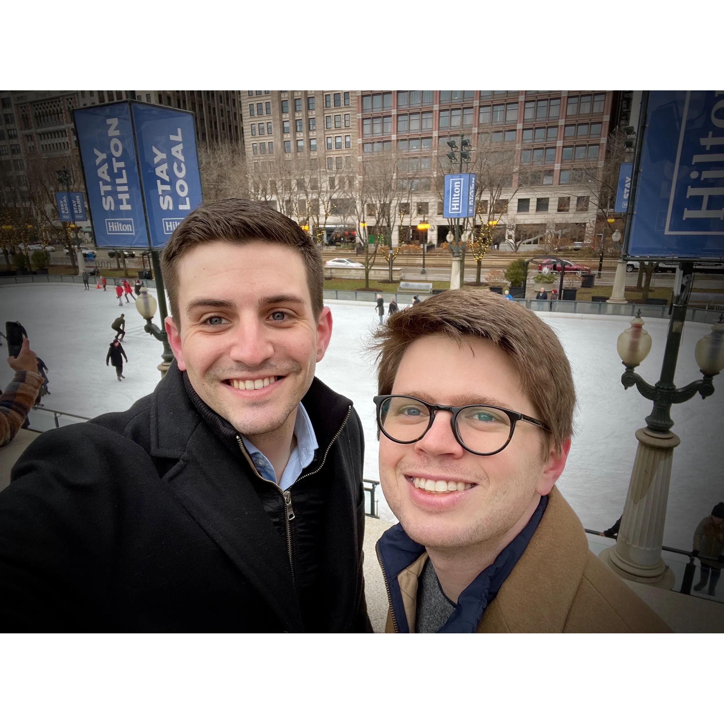 12.18.21 - John & Tyler in Chicago just before Christmas 2021. Tyler introduced John to many of his greatest and closest friends whom they are so lucky to have in their lives.