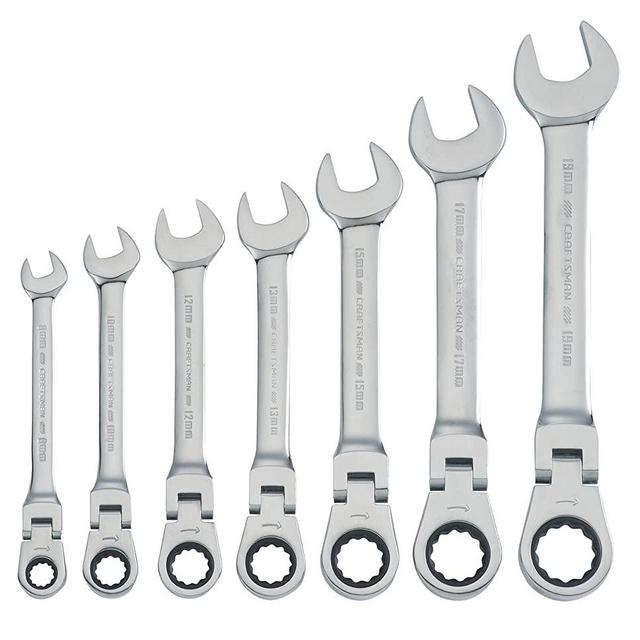 CRAFTSMAN CMMT87009 7-Piece Metric Flex Reversible Ratchet Set