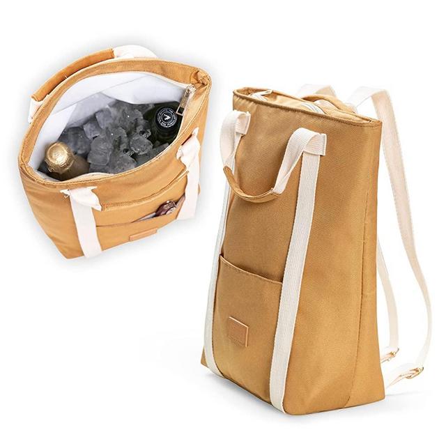 Wine Tote Bag and backpack for 2 Bottles | Portable, Leakproof & Insulated Wine Cooler Bag for Travel, Party, Bridal Shower Gifts | Premium Quality Soft Backpack for Wine Lovers | Wine carrier