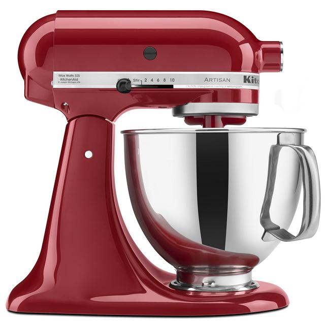 KitchenAid KSM150PSER Artisan Tilt-Head Stand Mixer with Pouring Shield, 5-Quart, Empire Red