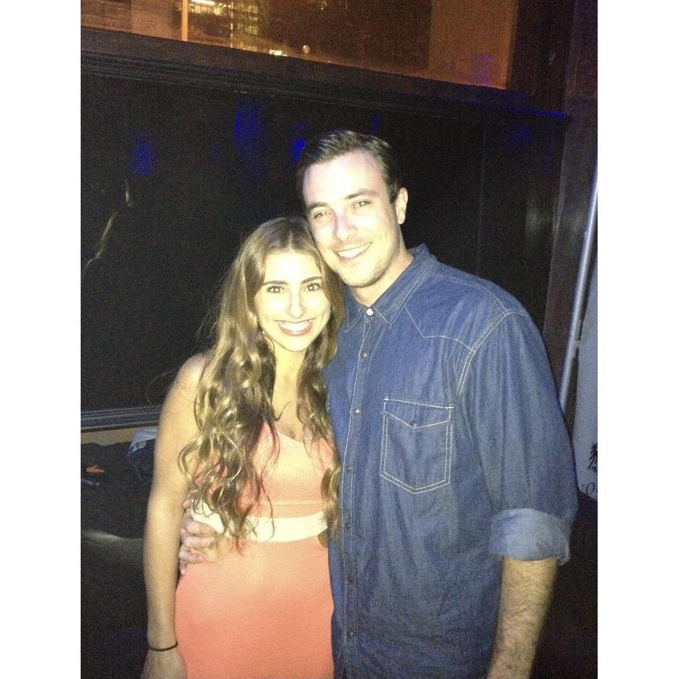 Our first photo as a couple in 2012 in North Beach