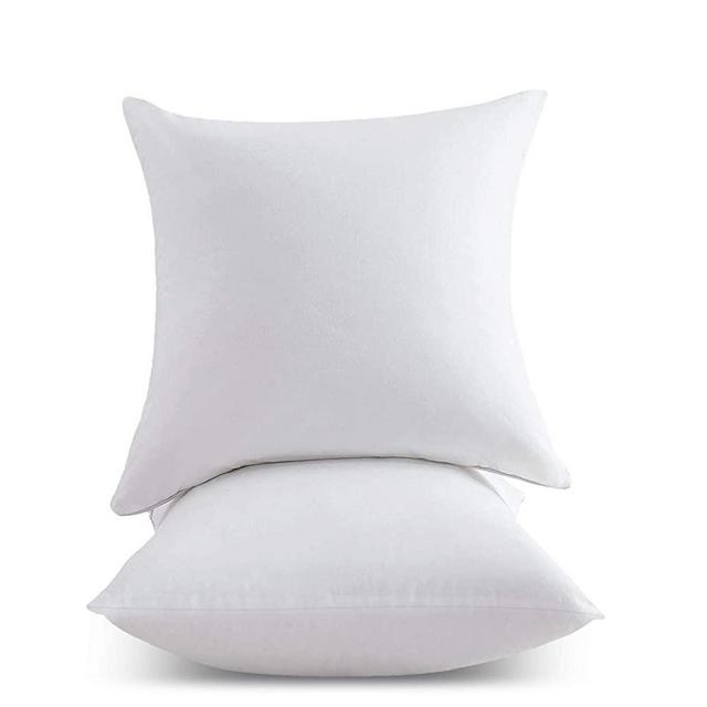 Emolli Throw Pillow Inserts Set of 2, Throw Pillow Inserts Premium Stuffer Down Alternative,Super Soft Microfiber Filled Decorative Pillow Cushion, 24 x 24 Inches