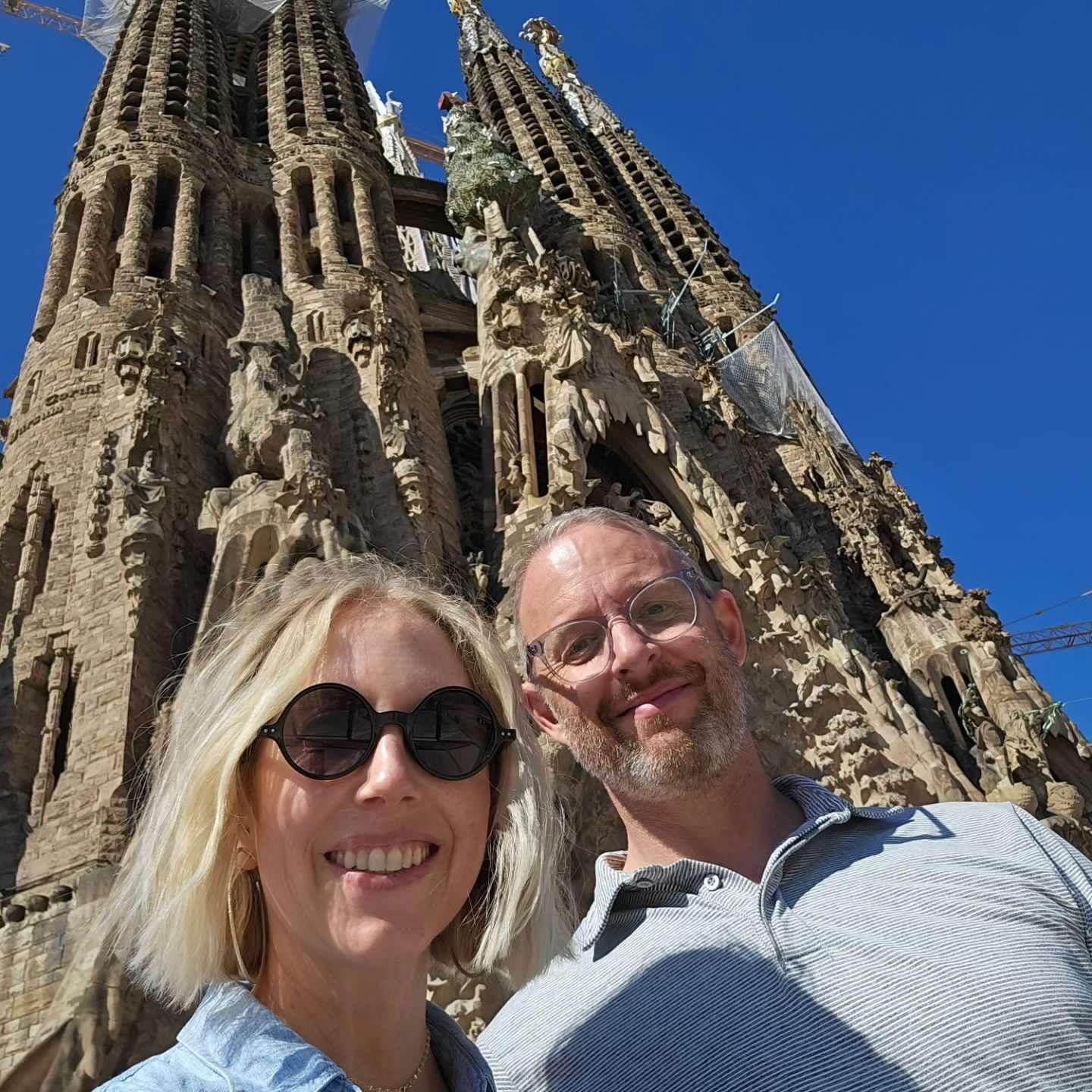 Basílica de la Sagrada Família in Barcelona, Spain - September 2023