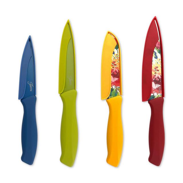 Fiesta 8-Pc. Floral Decal Cutlery Set with Sheaths