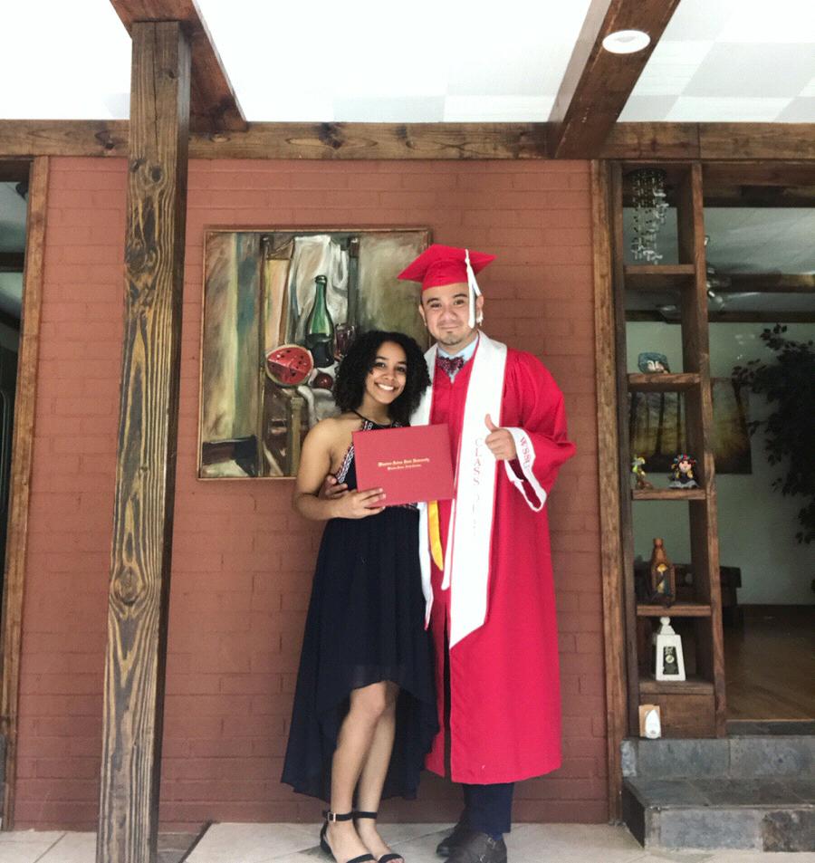 Carlos's graduation day! What an amazing accomplishment.