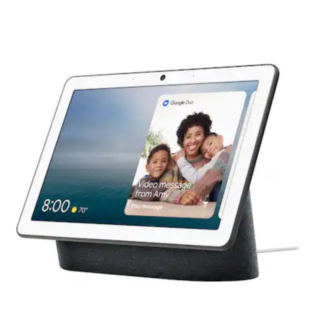 Nest Hub Max - 10" Smart Home Display with Google Assistant - Charcoal