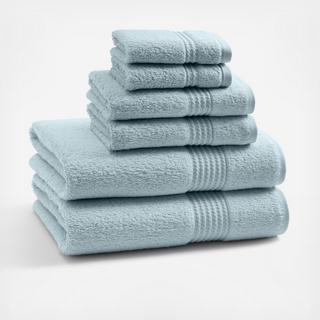 Long Twist 6-Piece Towel Set
