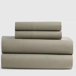 Classic Organic Percale Sheet Set - Queen - Dried Sage