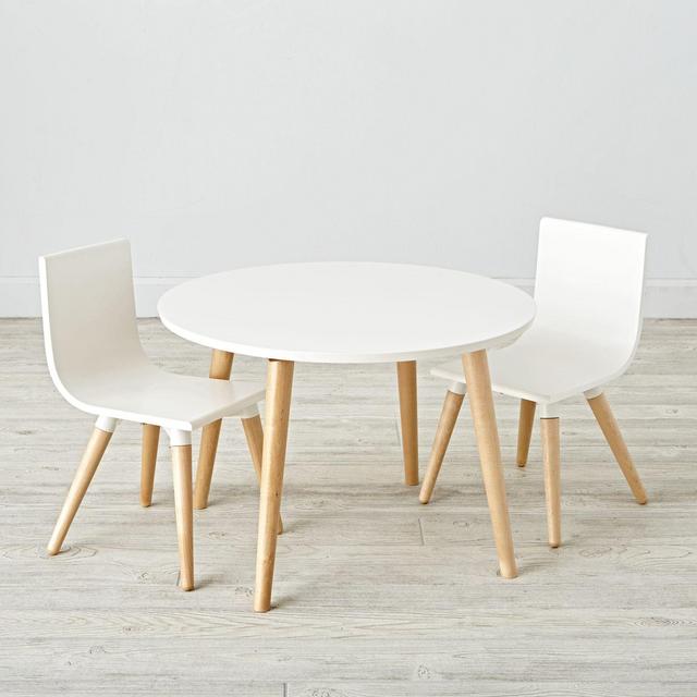 Pint Sized White Toddler Table and Chair Set