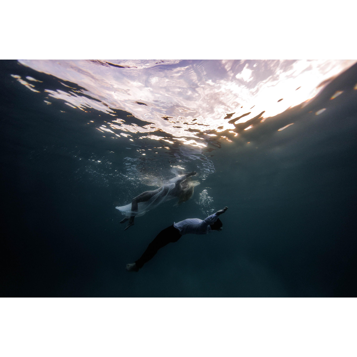 Underwater engagement shoot