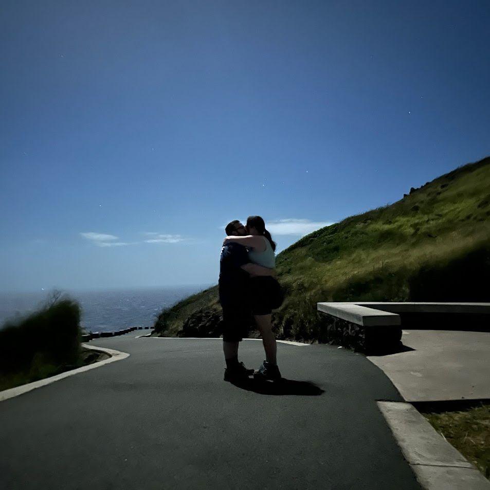 Had to get a cute photo in after the proposal