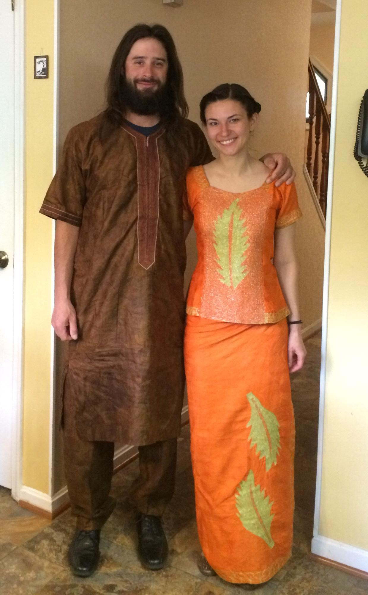 Celebrating Jackie and Sulayman's wedding. Thanks for letting us borrow your Gambian garb!