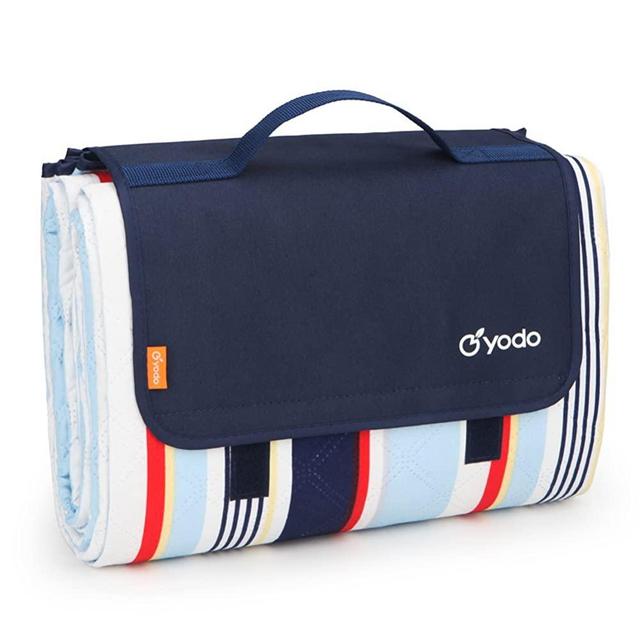 yodo Extra Large Machine Washable Picnic Blanket Tote for Family Outdoor Camping Beach Hiking Festivals Concerts