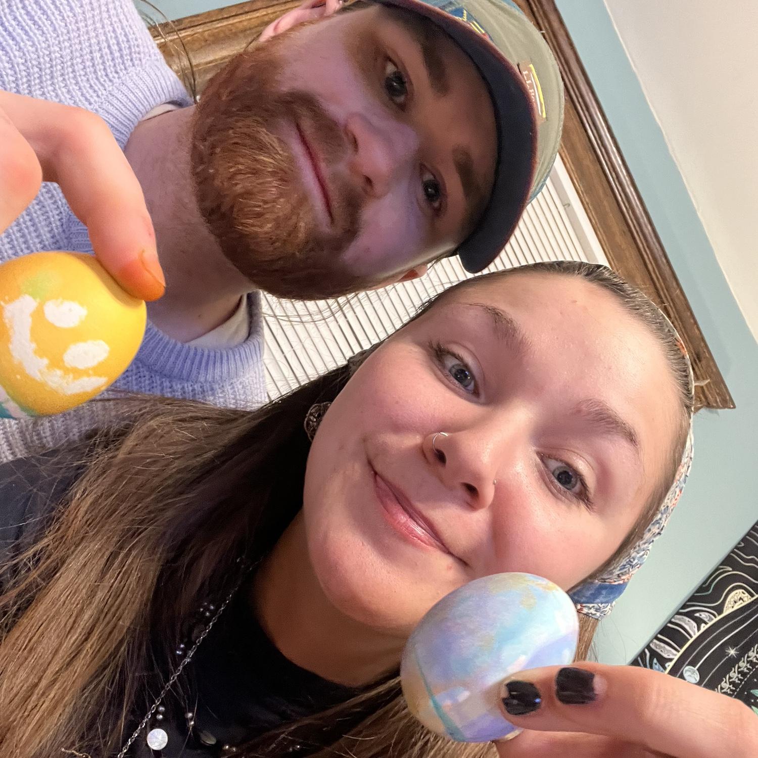 March 24, 2024: Easter celebrations!! James learned quickly that Nia takes Easter very seriously. We never miss egg decorating and egg hunts!