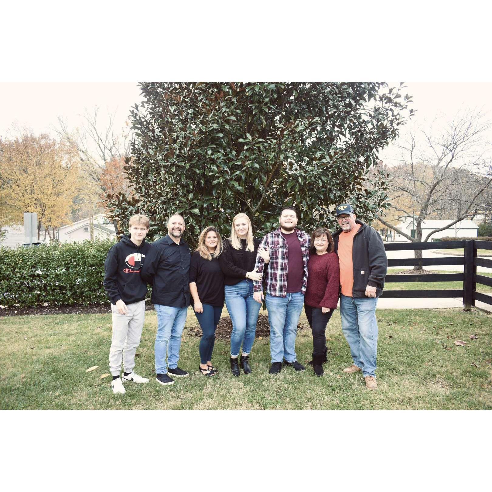 Anthony surprised me with our family when he popped the question!