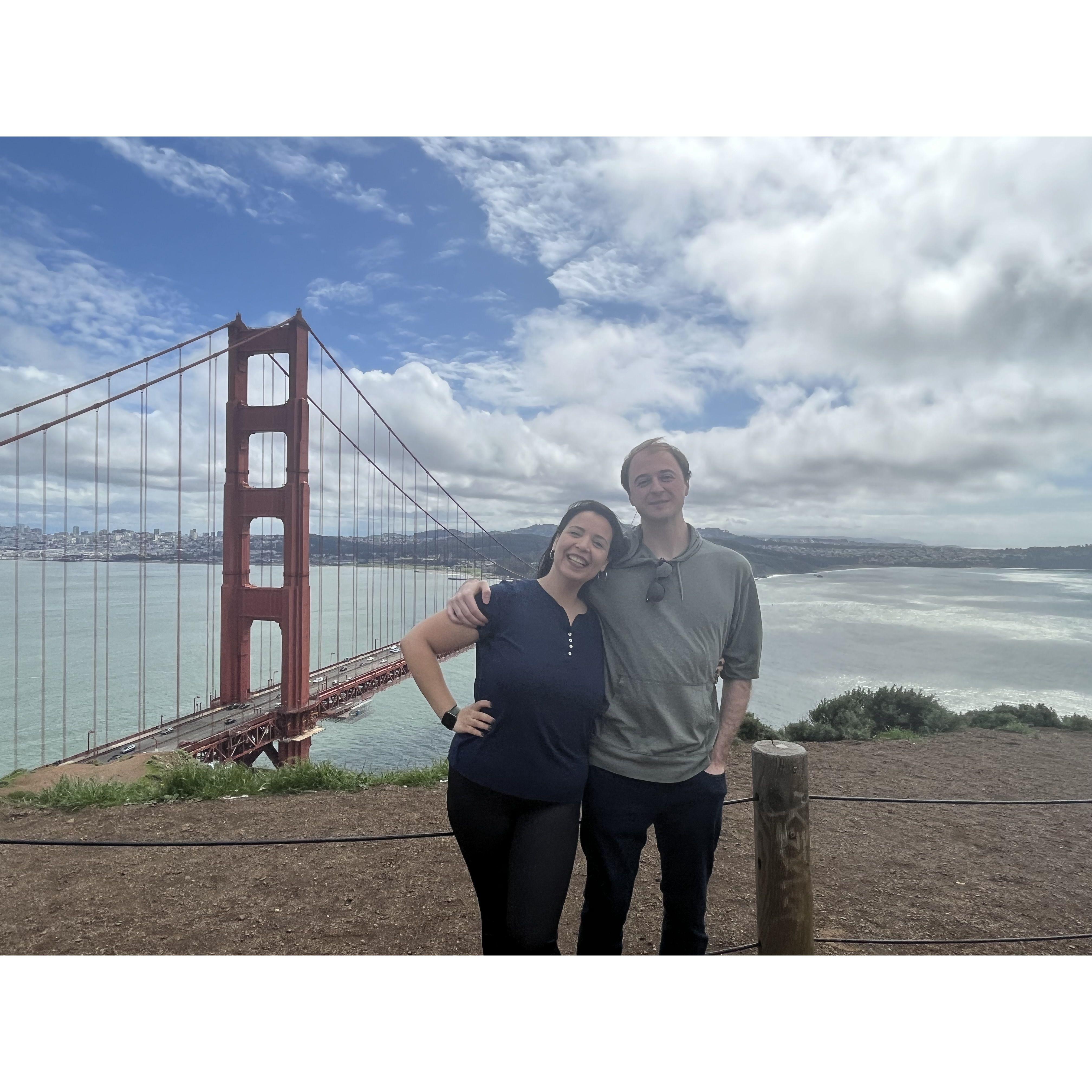 First time at The Golden Gate Bridge
