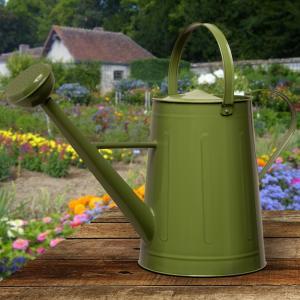 National Tree Company Garden Accents 17 in. Green Metal Watering Can-GAWC30-17G - The Home Depot