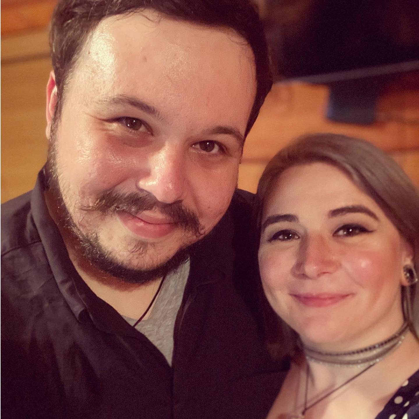 Our first solo vacation trip out of state, off to a fancy dinner.