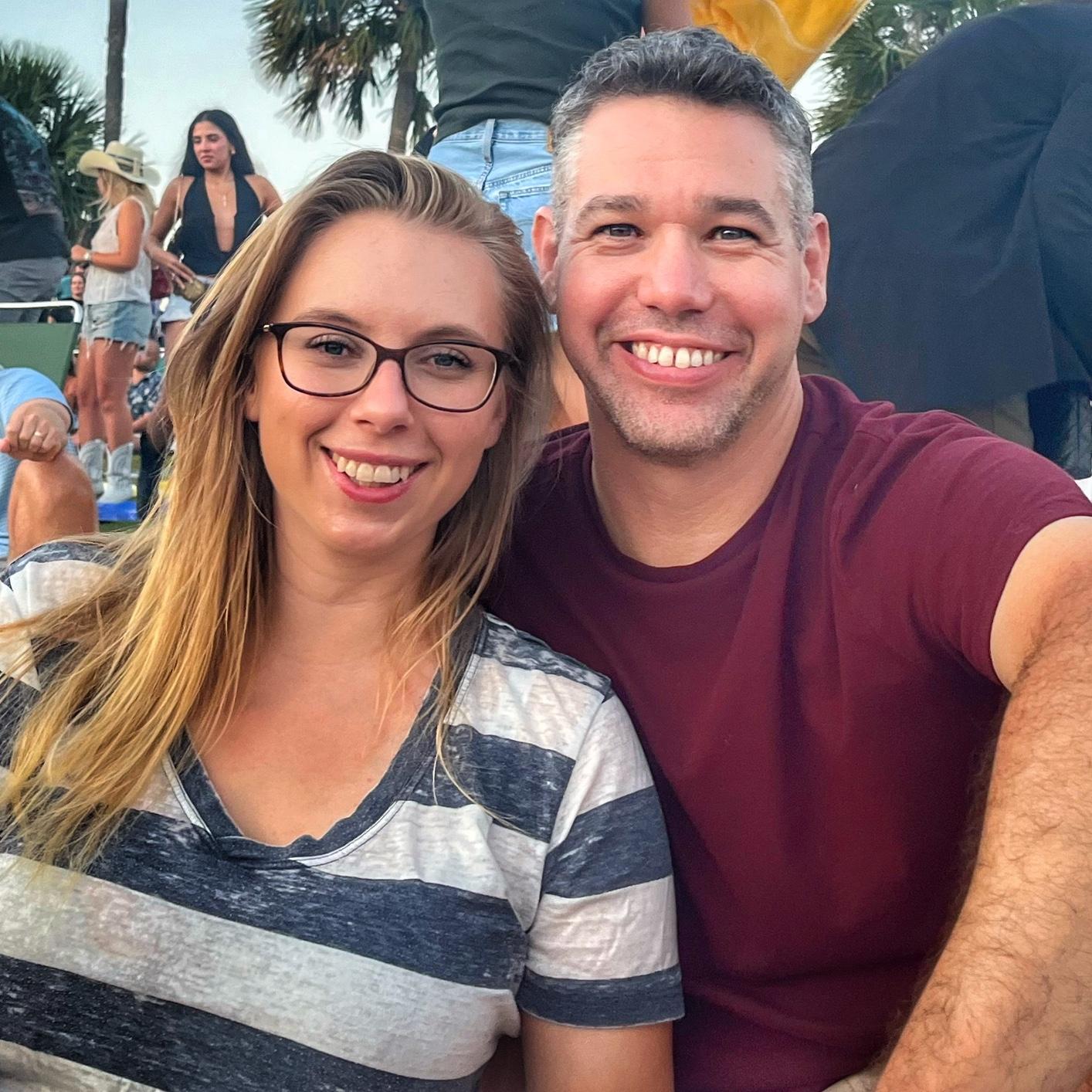 Chris Stapleton concert for David’s birthday with his daughter, Hannah.