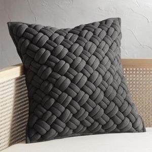 20" Jersey Dark Grey InterKnit Pillow