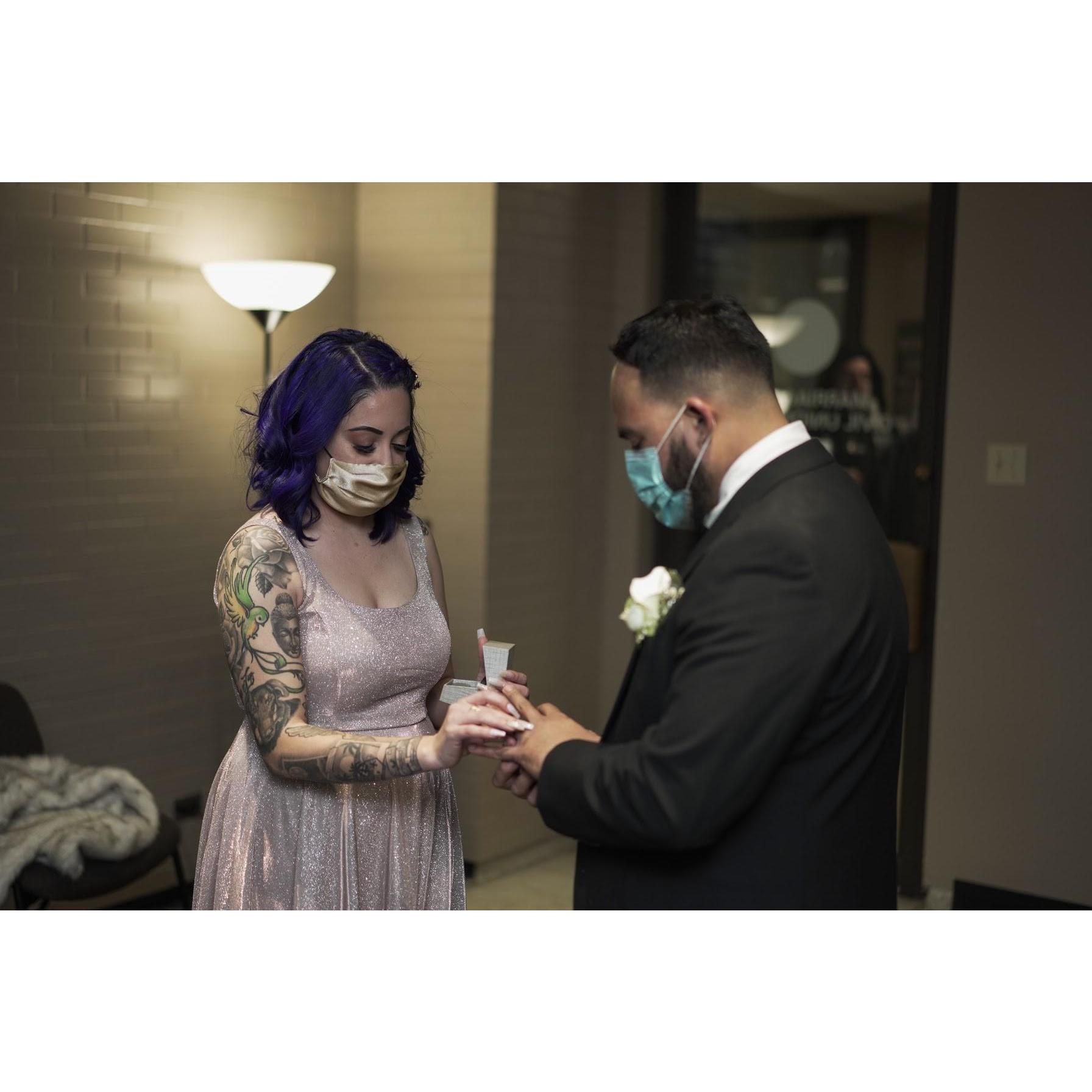 We said " I Do" 
but can't wait to celebrate with you!
