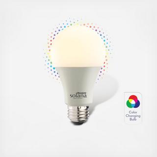 Solana 60 Watt Smart WIFI Connected Color Changing LED Light Bulb