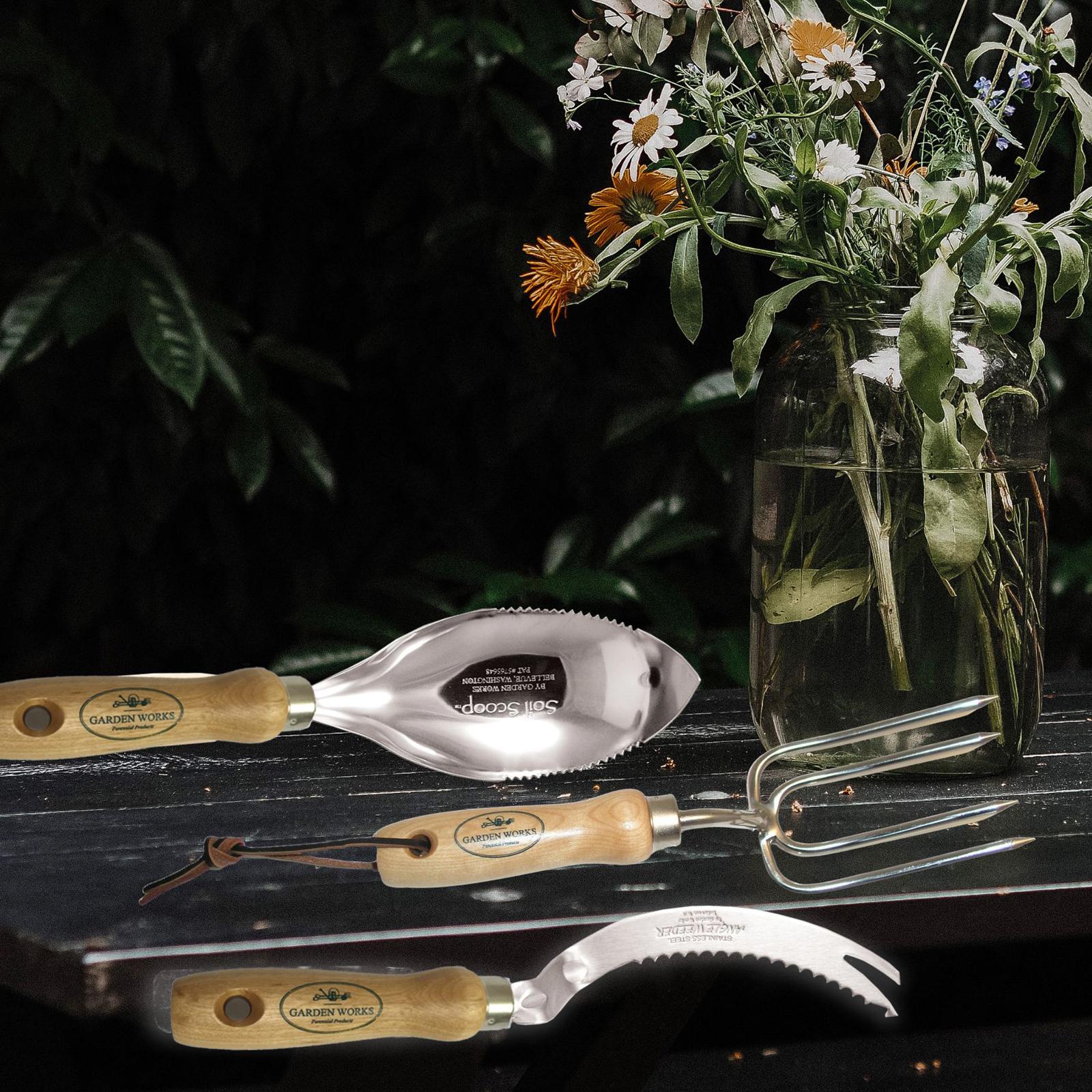 Garden Works, 3-Piece Birch Handle Gardening Set | Zola