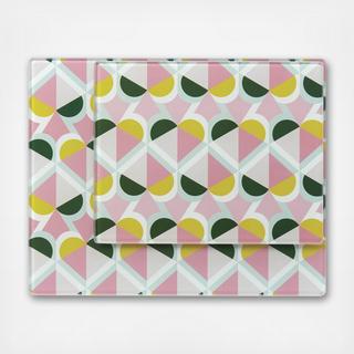 Geo Spade 2-Piece Glass Prep Board Set