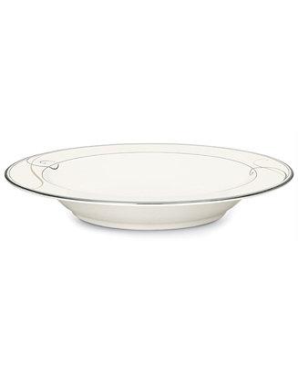 Dinnerware, Platinum Wave Pasta Bowl
