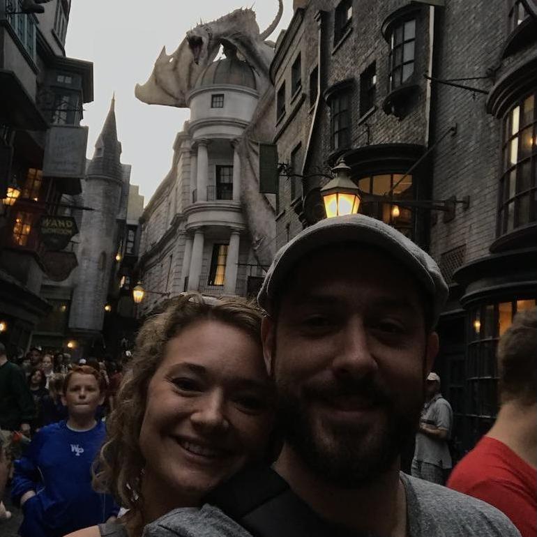 Diagon Alley selfie 
EllStaff Family vaycay 2018