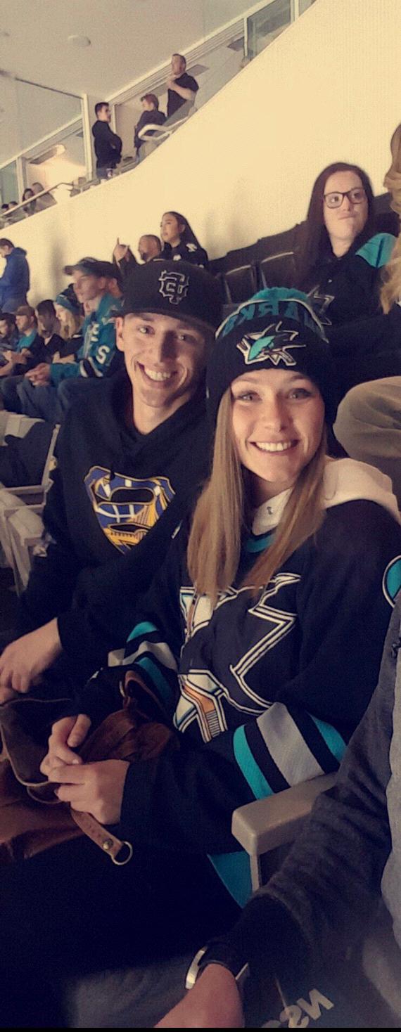 Our first Sharks game