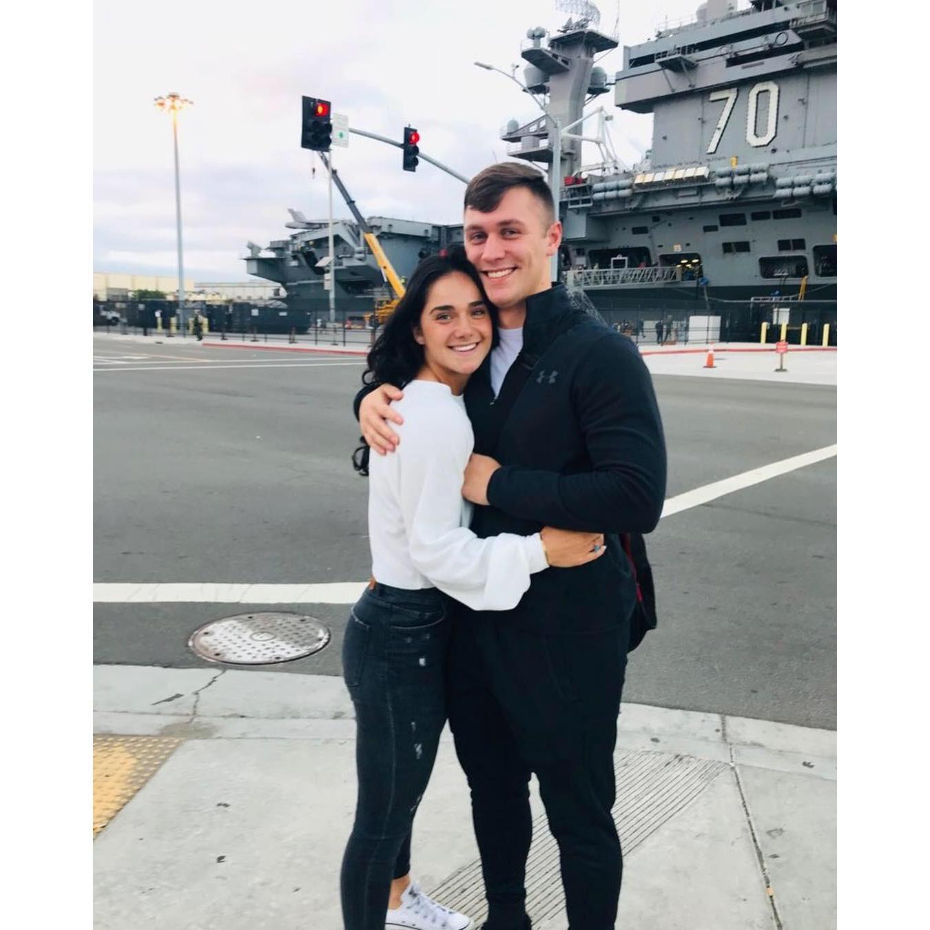 The first underway Janae experienced - 30 days out to sea and no communication