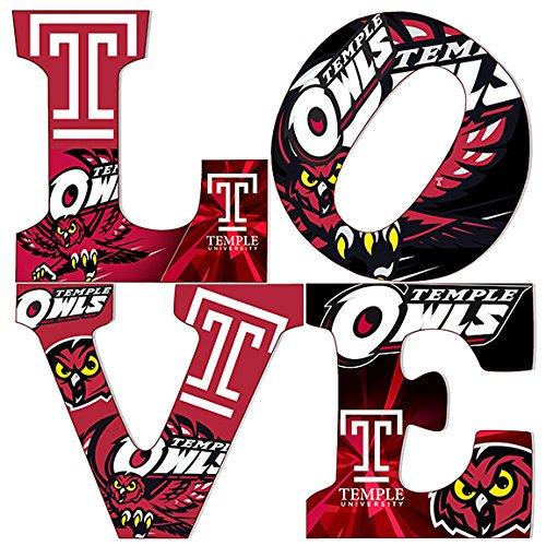 Collectible Art & Frames Temple University Love is Giclee on Canvas (20x20) Gallery Wrapped.
