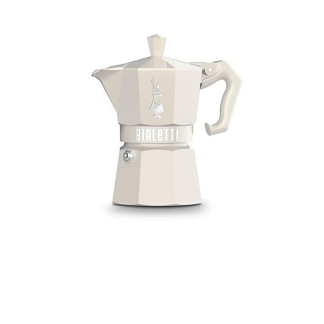 Bialetti Mocha Exclusive 3 Cup Cream Open Fire (Coffee Maker, Espresso Maker, Makinetta)