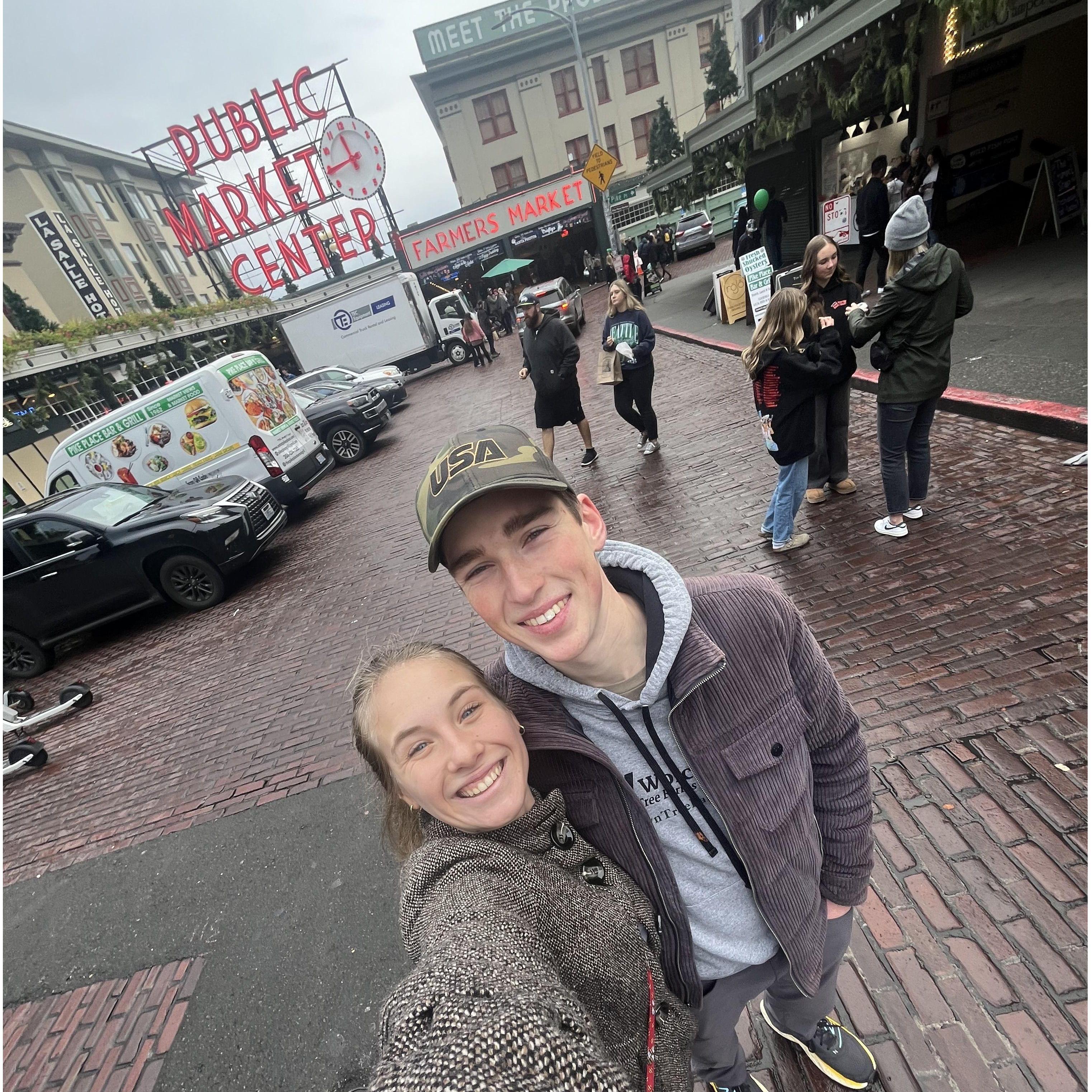 Wilbur's first Pike Place experience