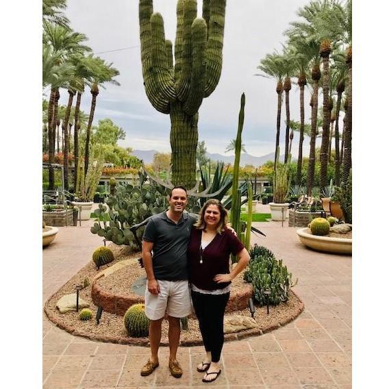 Late November 2017 in Scottsdale! Our first vacation together.  We went on a UTV excursion that was a bit more thrill-seeking than we bargained for!