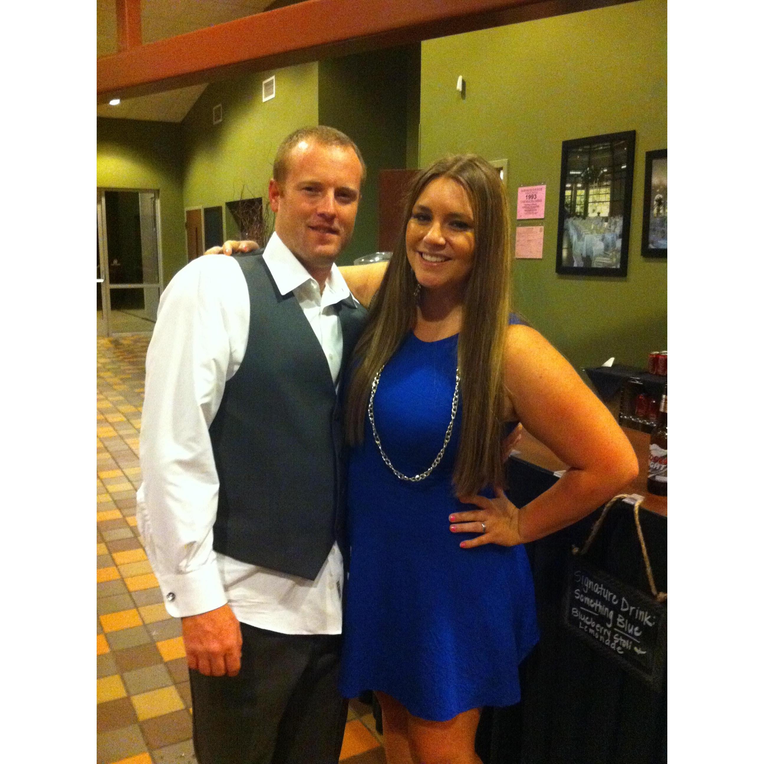 In Michigan at the Best Man Casey's wedding