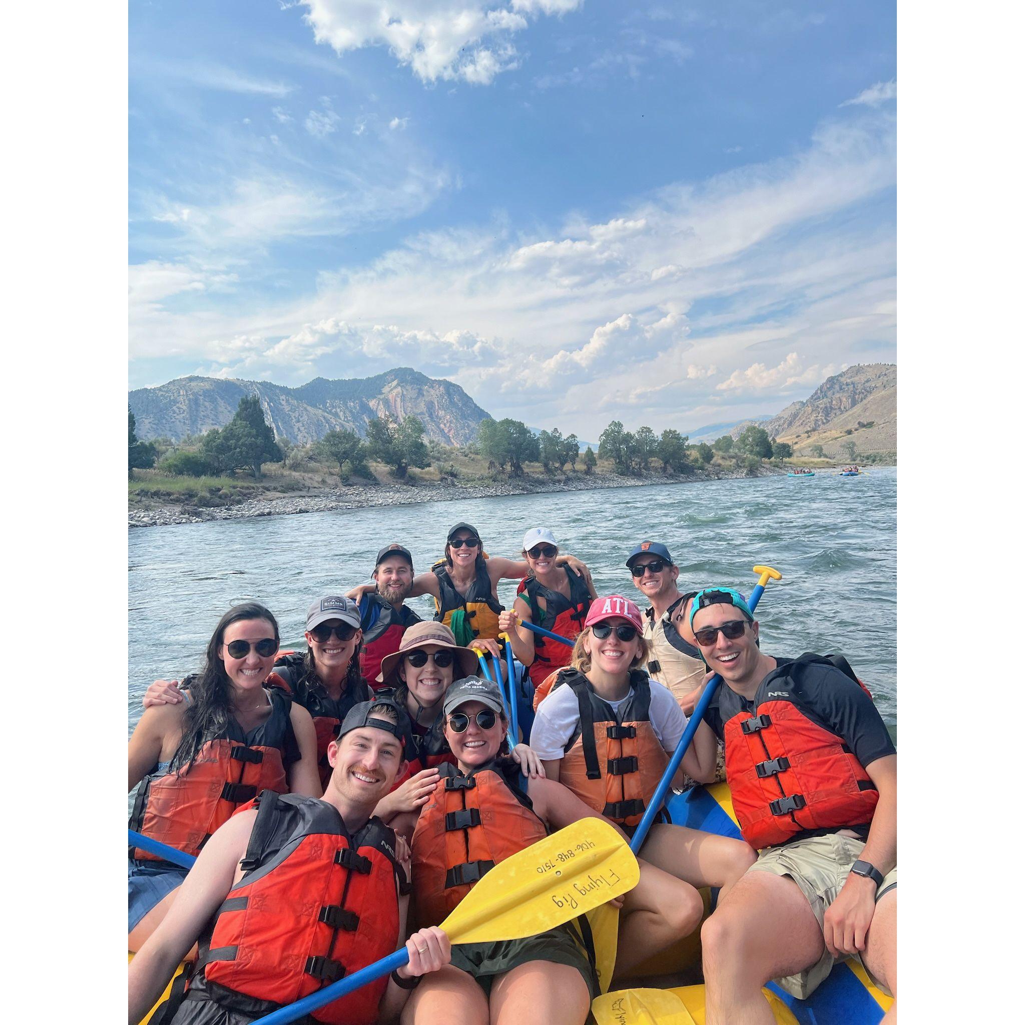 Rafting down the Yellowstone!