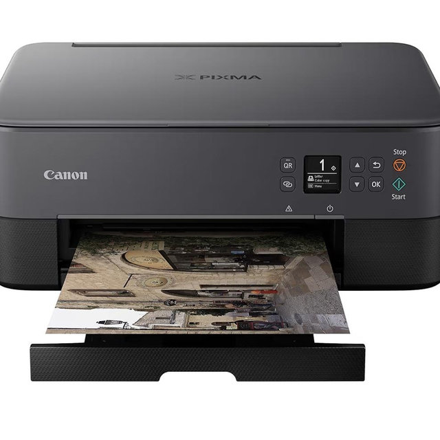 Canon TS5320 All in One Wireless Printer, Scanner, Copier with AirPrint, Black, Amazon Dash Replenishment Ready