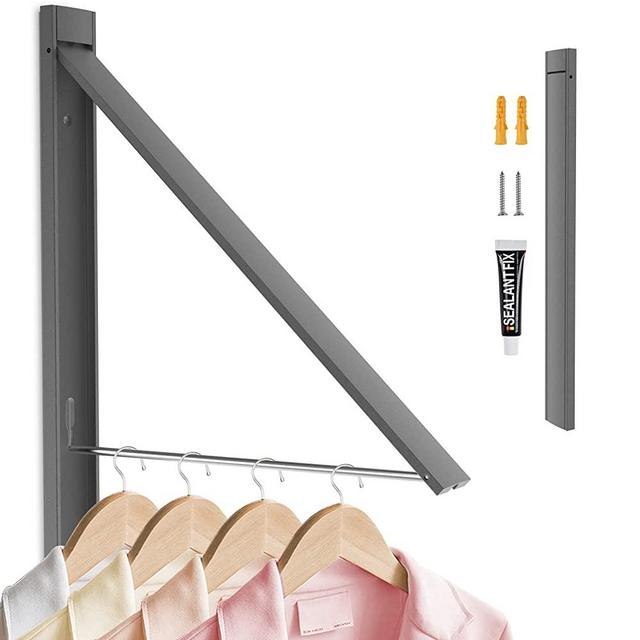 Ithywat Retractable Clothes Drying Rack,Space Saver Wall Mounted Folding Hanger for Laundry Room, Closet Storage Organization, Easy Installation Aluminium Never Rust Dryer 1pcs