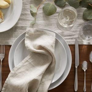 Quince Linen Napkins in Flax - Set of 8